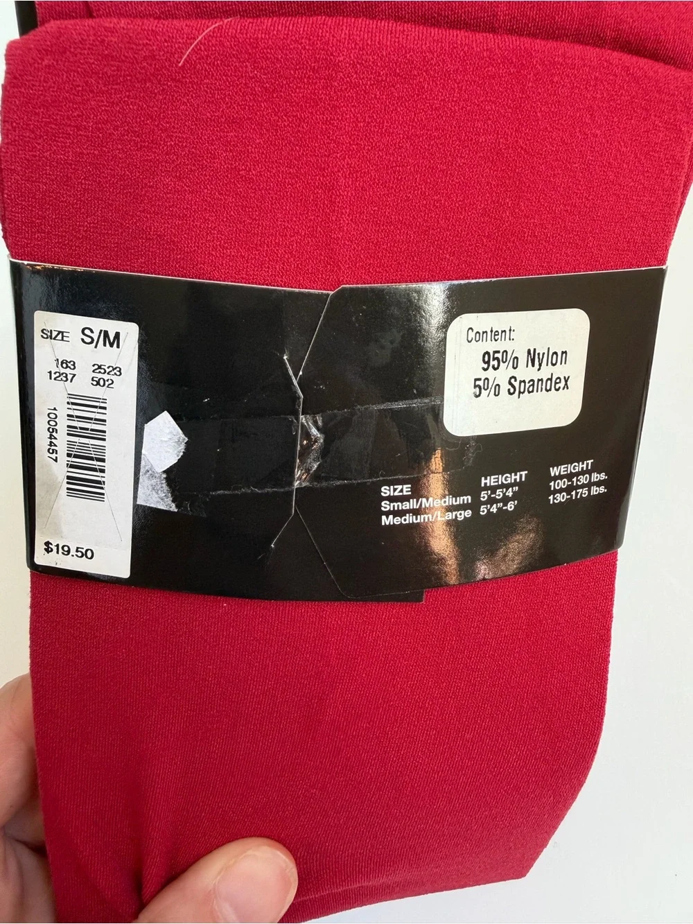 The Limited Red Opaque Tights - Berry Red
